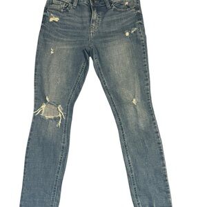 Eunina Blue Skinny Distressed Jeans